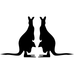 Kangaroo Vinyl Decal Sticker V15 - DecalsHouse