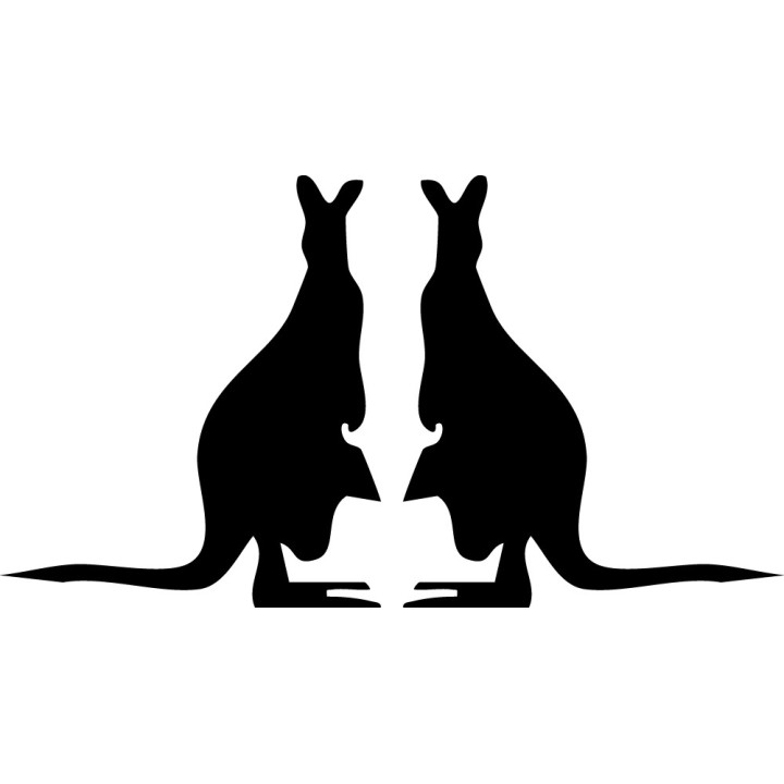 Kangaroo Vinyl Decal Sticker V15 - DecalsHouse