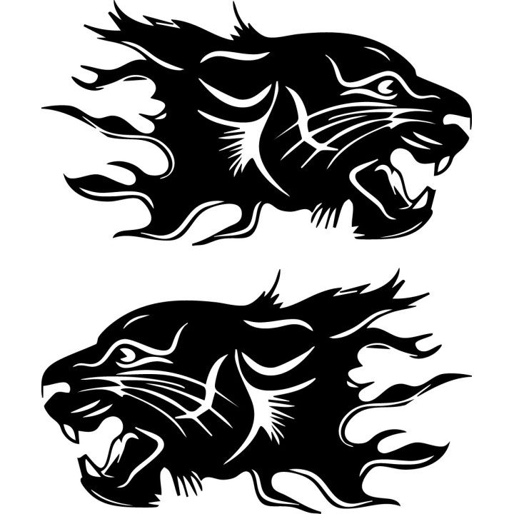 Panther Vinyl Decal Sticker V18 - DecalsHouse