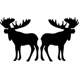 Moose Vinyl Decal Sticker V32 - DecalsHouse