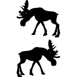 Moose Vinyl Decal Sticker V16 - DecalsHouse
