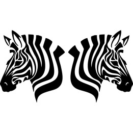 Zebra Vinyl Decal Sticker V10 - DecalsHouse