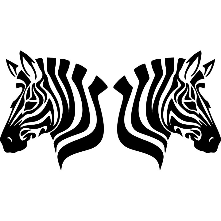 Zebra Vinyl Decal Sticker V10 - DecalsHouse