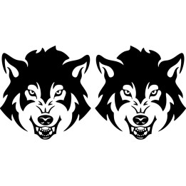 Wild Wolf Vinyl Decal Sticker V21 - DecalsHouse