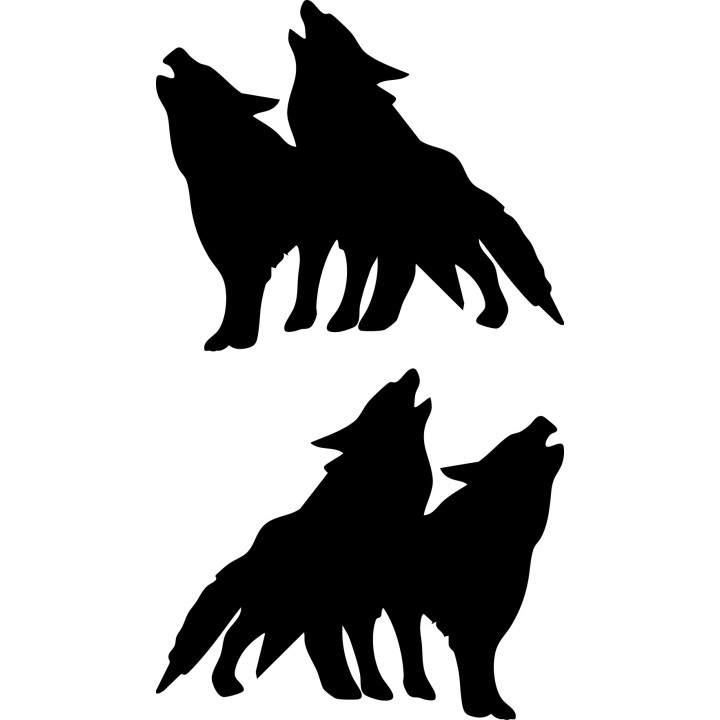 Wild Wolf Vinyl Decal Sticker V10 - DecalsHouse