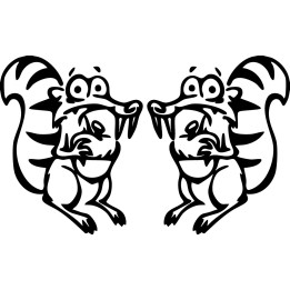 Squirrel Vinyl Decal Sticker V20 - DecalsHouse