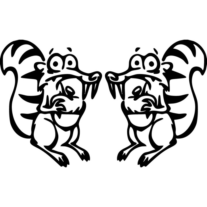 Squirrel Vinyl Decal Sticker V20 - DecalsHouse