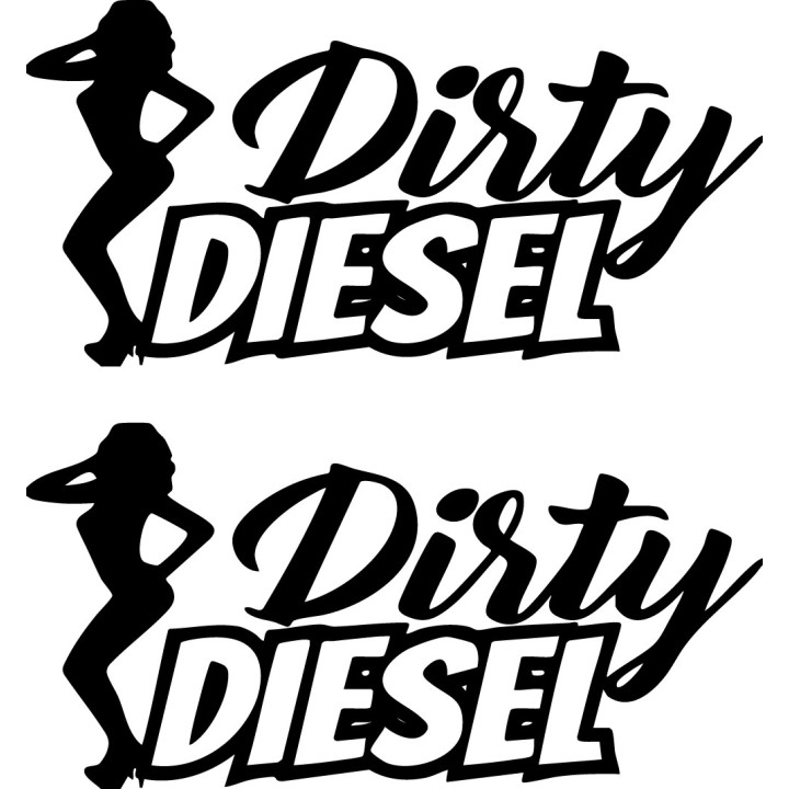 Dirty Diesel Sticker Vinyl Decal V8 Dh - DecalsHouse