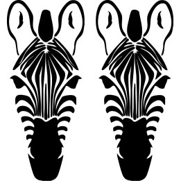 Zebra Vinyl Decal Sticker V9 - DecalsHouse
