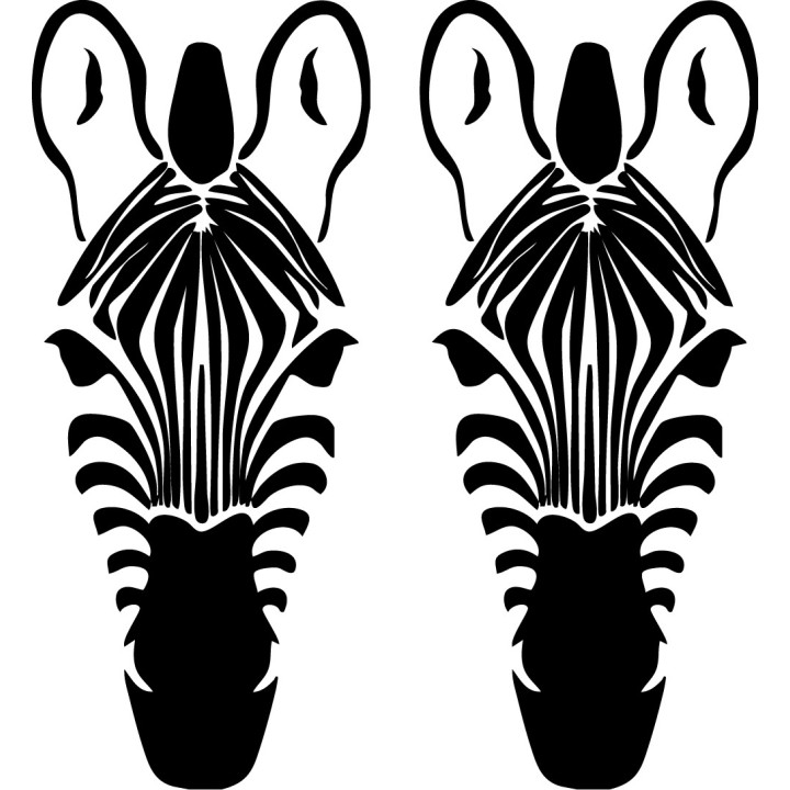 Zebra Vinyl Decal Sticker V9 - DecalsHouse