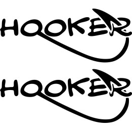 Hooker Fishing Vinyl Decal Sticker - DecalsHouse
