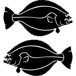 Flounder Trout Vinyl Decal Sticker V4 - DecalsHouse