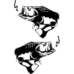Fish Fishing Vinyl Decal Sticker - DecalsHouse