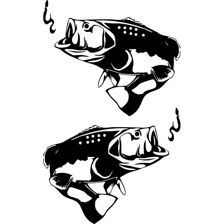 Fish Fishing Vinyl Decal Sticker - DecalsHouse