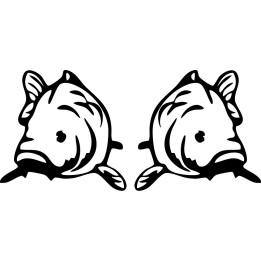 Cod Fish Stickers – Sea Fishing Decals (2-Pack)