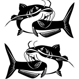 Catfish Vinyl Decal Sticker V5 - DecalsHouse