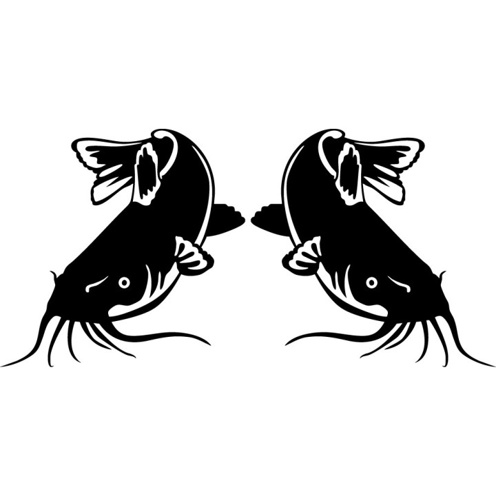 Catfish Vinyl Decal Sticker V31 - DecalsHouse