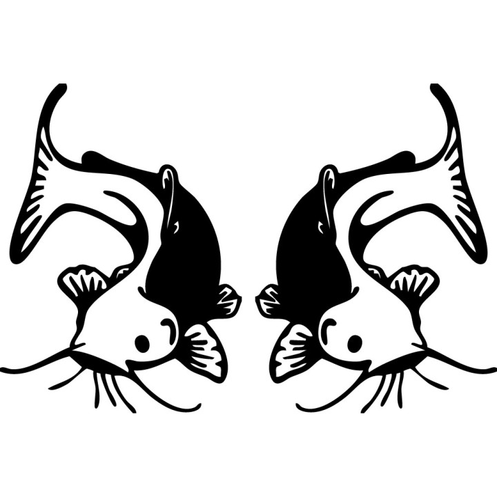 Catfish Vinyl Decal Sticker V14 - DecalsHouse