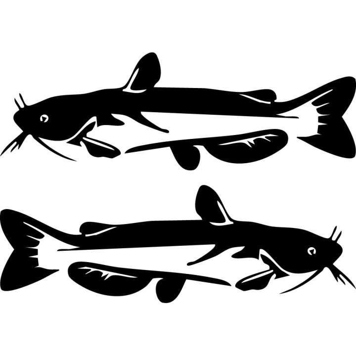 Catfish Vinyl Decal Sticker V11 - DecalsHouse