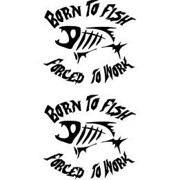 Born To Fish Fishing Vinyl Decal Sticker - DecalsHouse