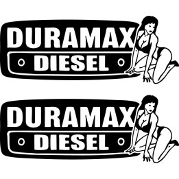 Duramax With Girl 2 Dh - DecalsHouse