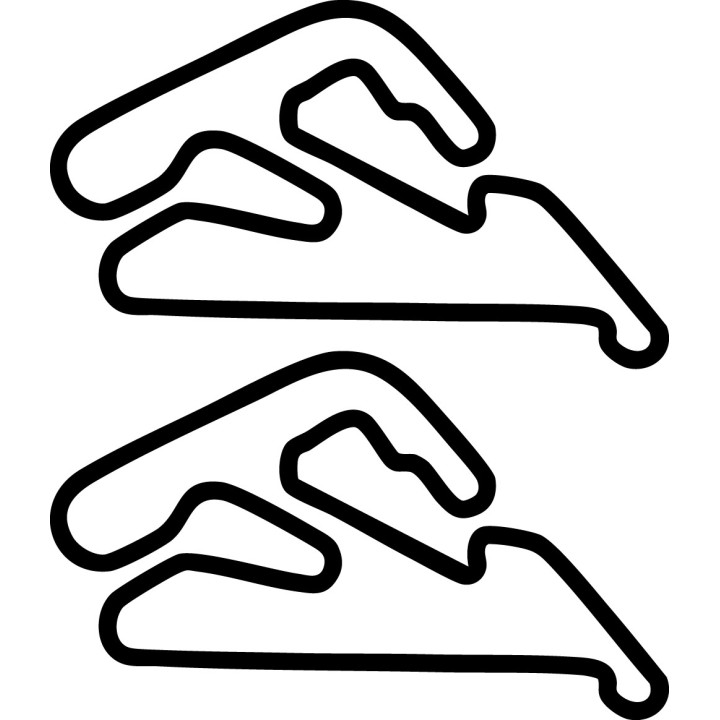 Buy AUTODROMO JUAN Y OSCAR GALVEZ LAYOUT 6 DECAL Online