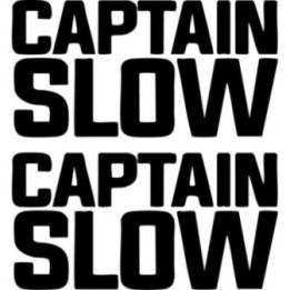 Captain Slow Stickers – James May Top Gear Decals (2-Pack)