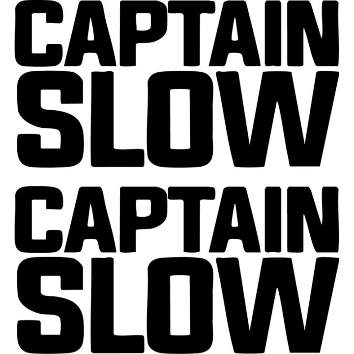 Captain Slow Stickers – James May Top Gear Decals (2-Pack)