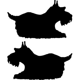 Buy Short Schnauzer Dog Decal Sticker Online