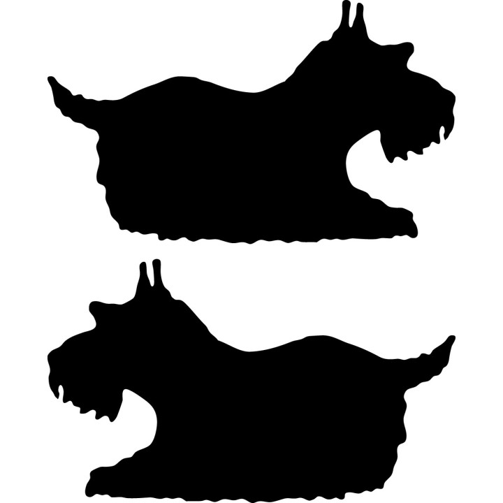 Buy Short Schnauzer Dog Decal Sticker Online