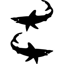 Great White Shark Stickers – Sea Life Decals (2-Pack)