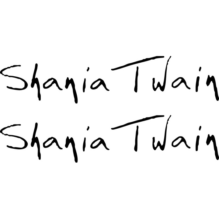 Shania Twain Stickers – Come On Over Decals (2-Pack)