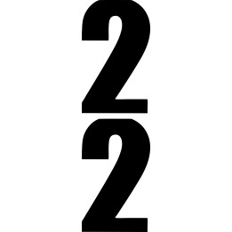 Buy Set Of 2 Number 2 Race S Decal Sticker Online