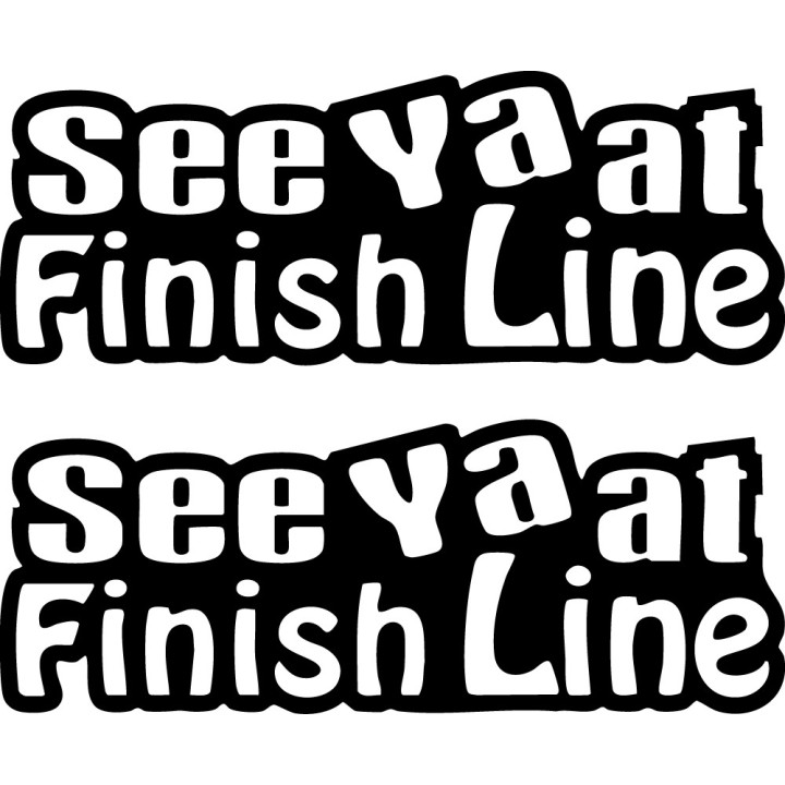 Buy See Ya At Finish Line Jdm Japanese Decal Sticker Online