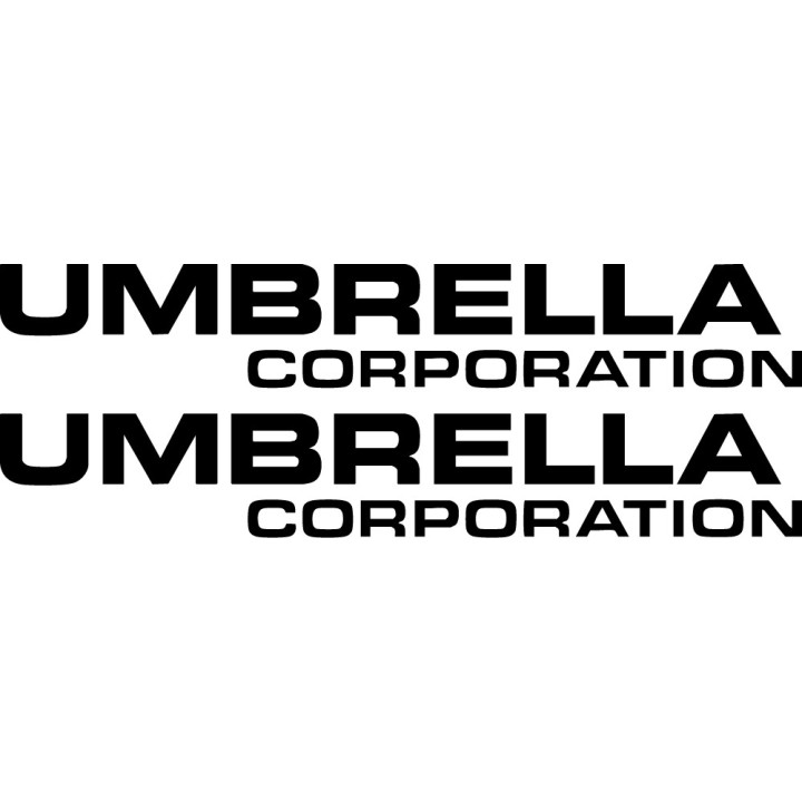 Umbrella Corporation Stickers – Resident Evil Decals (2-Pack)