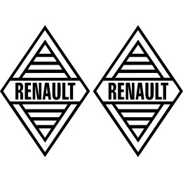 Buy Renault Old Logo Couleurs Vinyl Decal Sticker Online