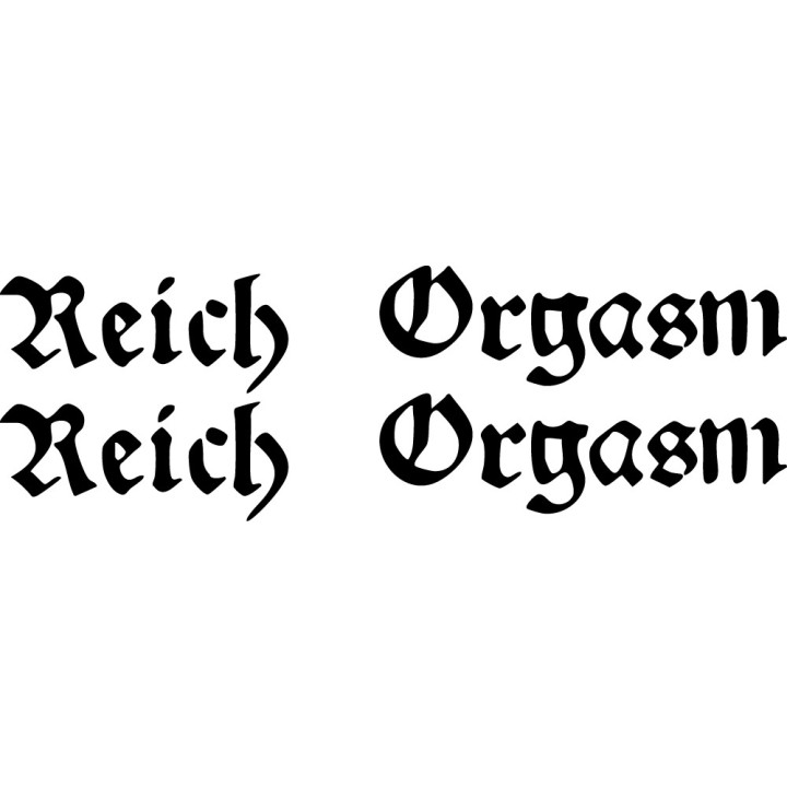 Reich Orgasm Rock Band Stickers – Music Decals (2-Pack)