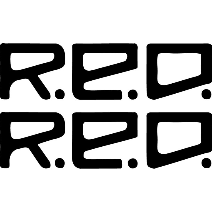 REO Speedwagon Stickers – Rock Band Logo Decals (2-Pack)