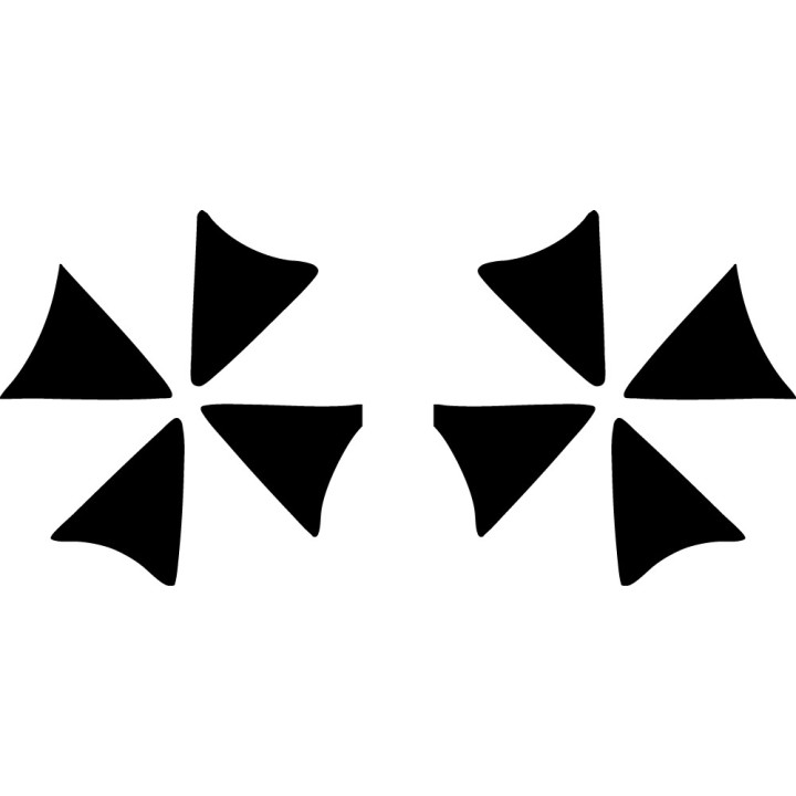 Umbrella Corporation Stickers – Resident Evil Decals (2-Pack)