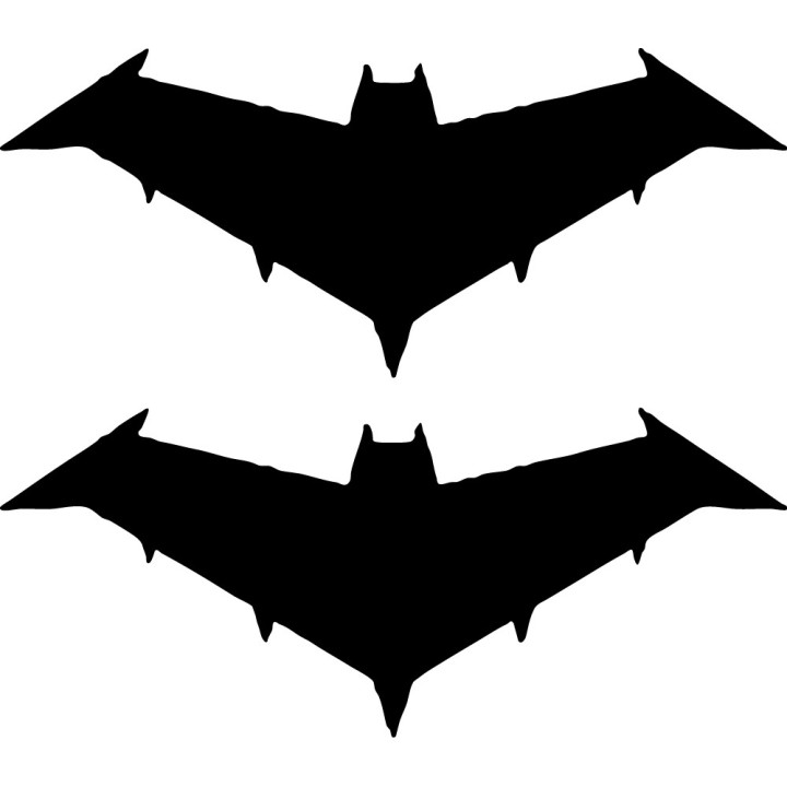 Batman Logo Stickers – DC Comics Bat Symbol (2-Pack)