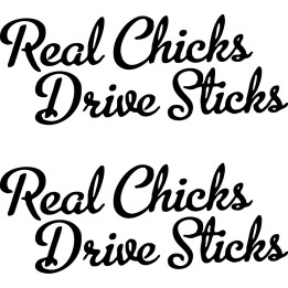 Buy Real Chicks Drive Sticks Jdm Decal Sticker Online