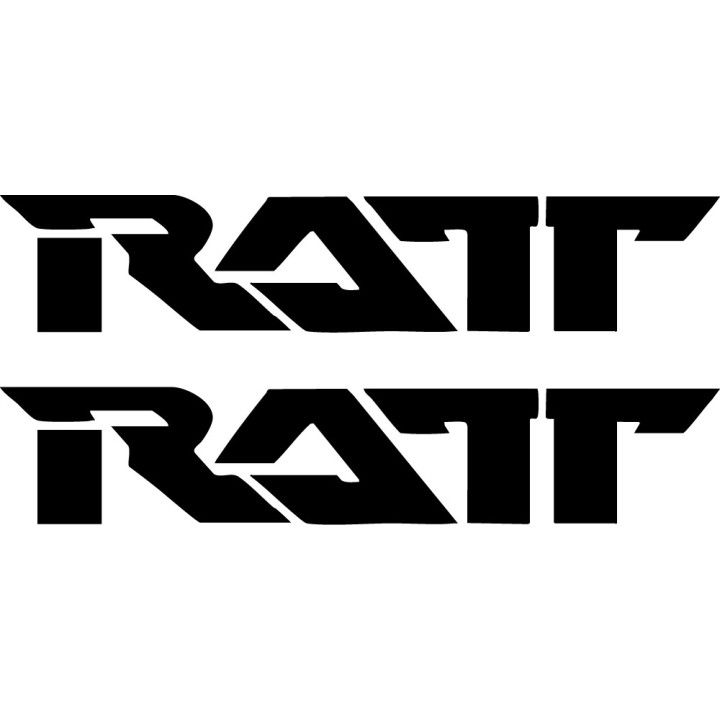 Ratt Stickers – Round and Round Glam Metal Decals (2-Pack)
