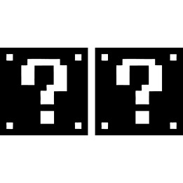 Super Mario ? Block Stickers – 8-Bit Gaming Decals (2-Pack)