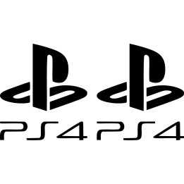 PlayStation PS4 Logo Stickers – Gaming Decals (2-Pack)