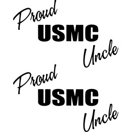 Proud USMC Uncle Stickers – Marine Corps Decals (2-Pack)