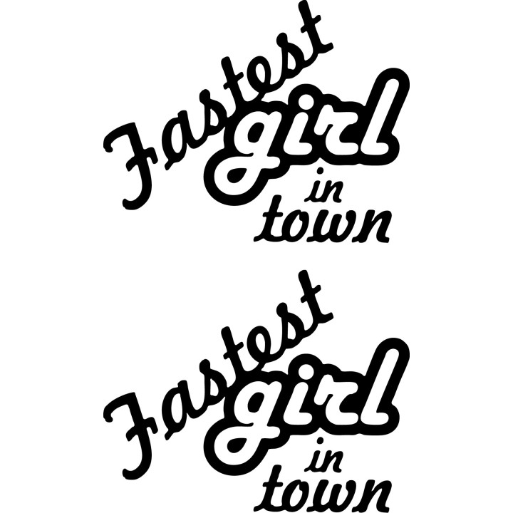 Buy Fastest Girl In Town Jdm Japanese Decal Sticker Online