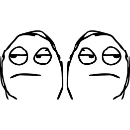 Dude Come On Meme Stickers – Rage Face Decals (2-Pack)
