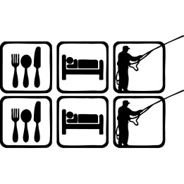 Buy Eat Sleep Fly Fishing Fish 3 Sticker Online