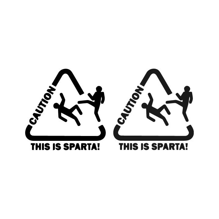 This Is Sparta Stickers – 300 Movie Funny Decals (2-Pack)