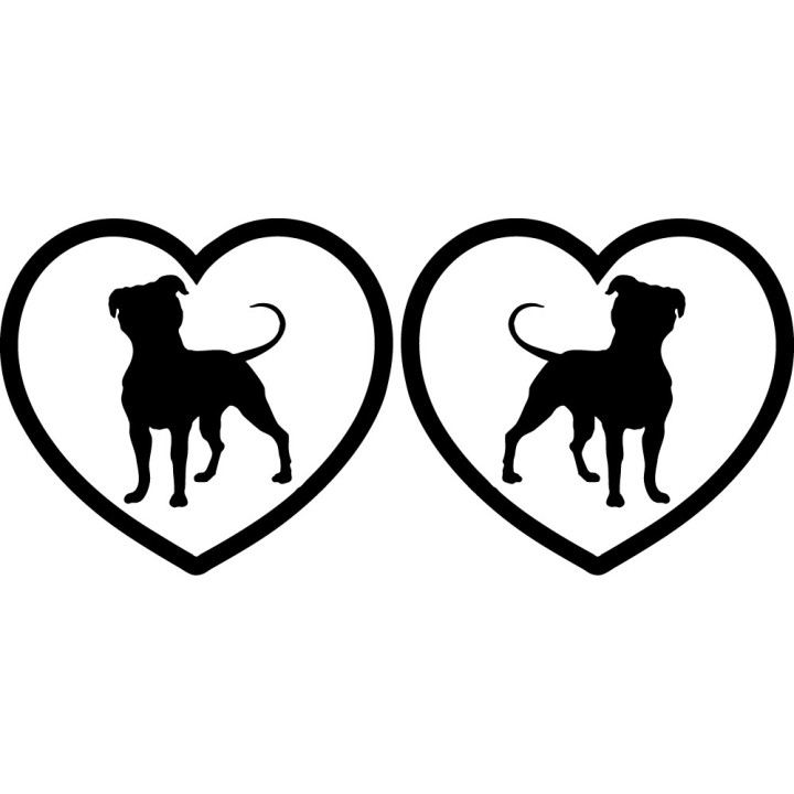 Buy Pitbull In Heart V1 Decal Sticker Online